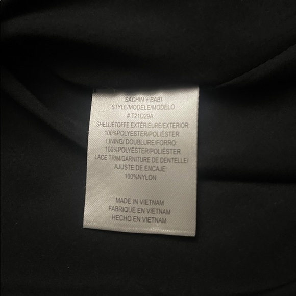 NWT Anthropologie Sachin + Babi Black Polka Dot Halter Midi lace detail Dress 12 - Picture 13 of 15